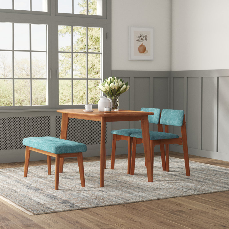 Mattapan solid wood dining table sales
